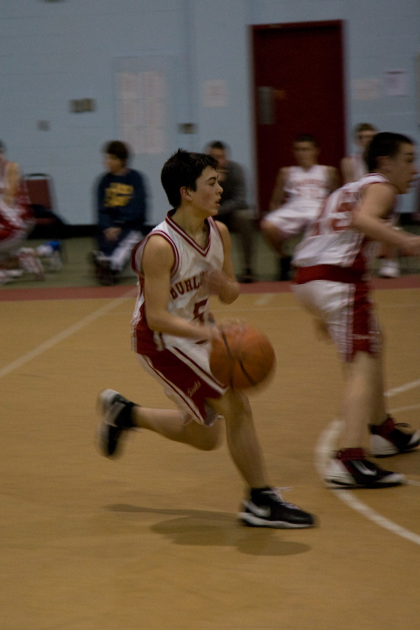 Click to return to grid view of the "Burlington High School - 2007-08" gallery "BHS Freshman Boys Basketball vs Lexington"