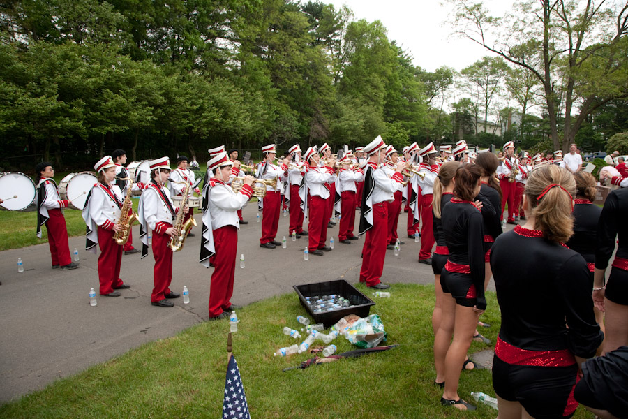 Click to return to grid view of the "Burlington High School - 2010-11" gallery "Marching Band - Memorial Day Ceremony"