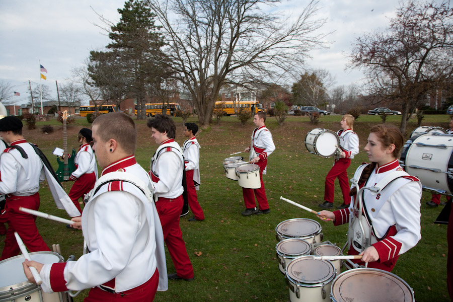 Click to return to grid view of the "Burlington High School - 2012-13" gallery "Marching Band, Color Guard, Dance Squad - ’portraits’"