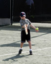 Click for detailed view of image P2220637_-_Josh_-_tennis_lesson_-_forehand_1