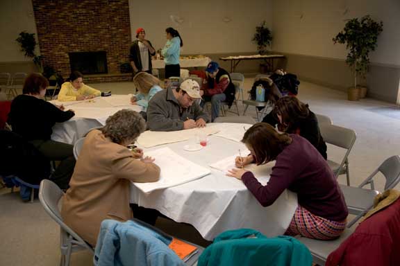 Click to return to grid view of the "Temple Shalom Emeth - 2006-07" gallery "Kitot Gan, Aleph, Bet Family Workshop"