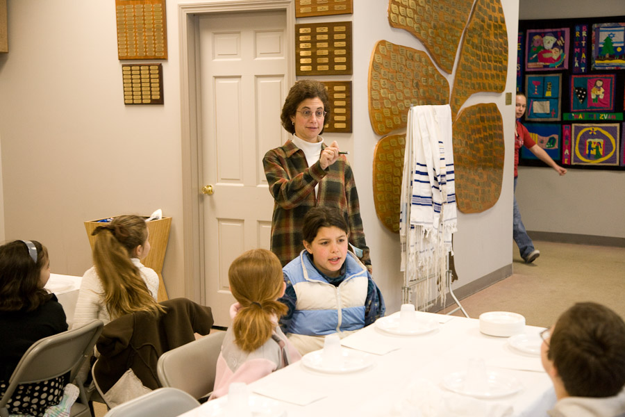 Click to return to grid view of the "Temple Shalom Emeth - 2008-09" gallery "Religious School Passover Workshops"