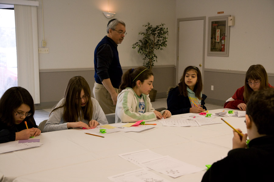 Click to return to grid view of the "Temple Shalom Emeth - 2008-09" gallery "Religious School Passover Workshops"