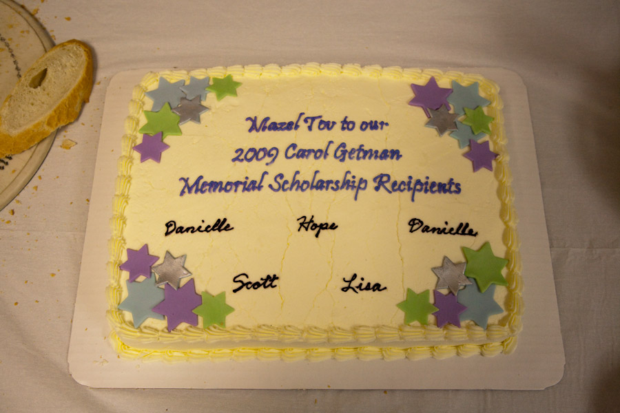 Click to return to grid view of the "Temple Shalom Emeth - 2008-09" gallery "SEFTY - Carol Getman Memorial Scholarship Shabbat Service"