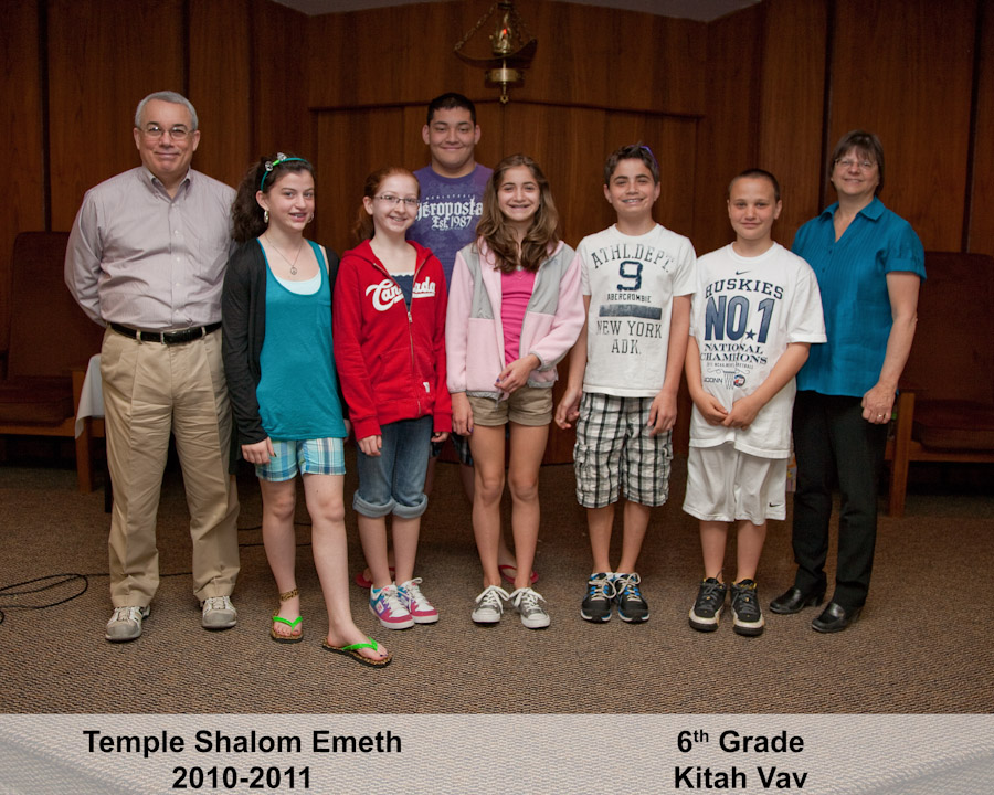 Click to return to grid view of the "Temple Shalom Emeth - 2010-11" gallery "Religious School: 2010-2011 Class Pictures"