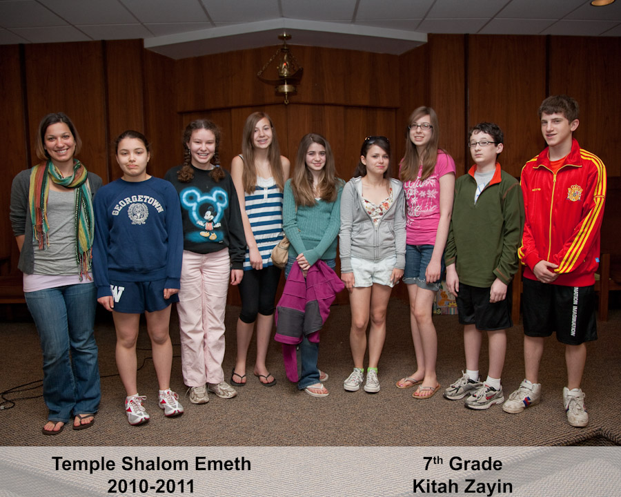 Click to return to grid view of the "Temple Shalom Emeth - 2010-11" gallery "Religious School: 2010-2011 Class Pictures"